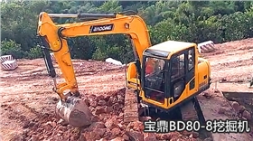 寶鼎挖掘機廠家80小型挖掘機
