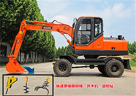 寶鼎85輪式挖掘機