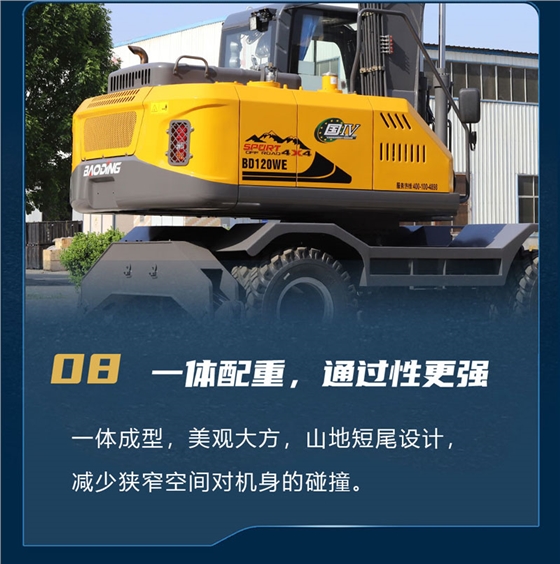 寶鼎BD120WE輪式抓木機