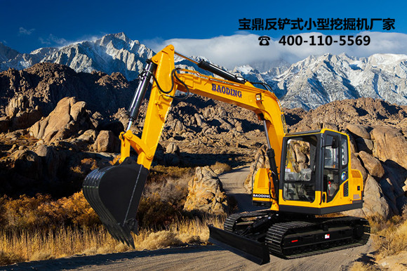 山東寶鼎反鏟式小型挖掘機生產廠家