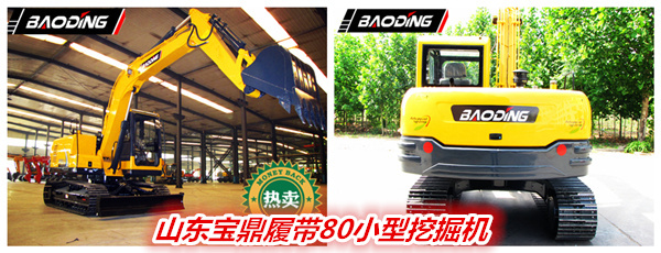 山東寶鼎履帶80小型挖掘機械產(chǎn)品