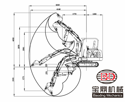 寶鼎23微型挖掘機(jī)參數(shù)