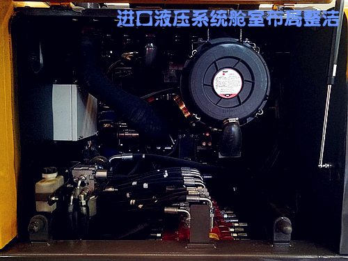 寶鼎新款95輪式挖掘機液壓系統布局整齊