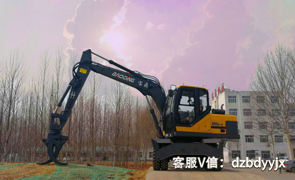 寶鼎輪式挖掘機抓木機.jpg