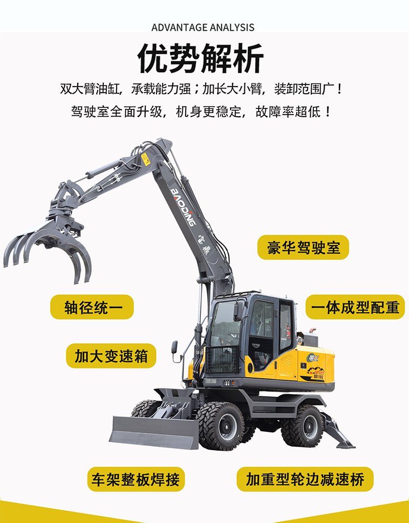 寶鼎BD110E輪式抓木機(jī)