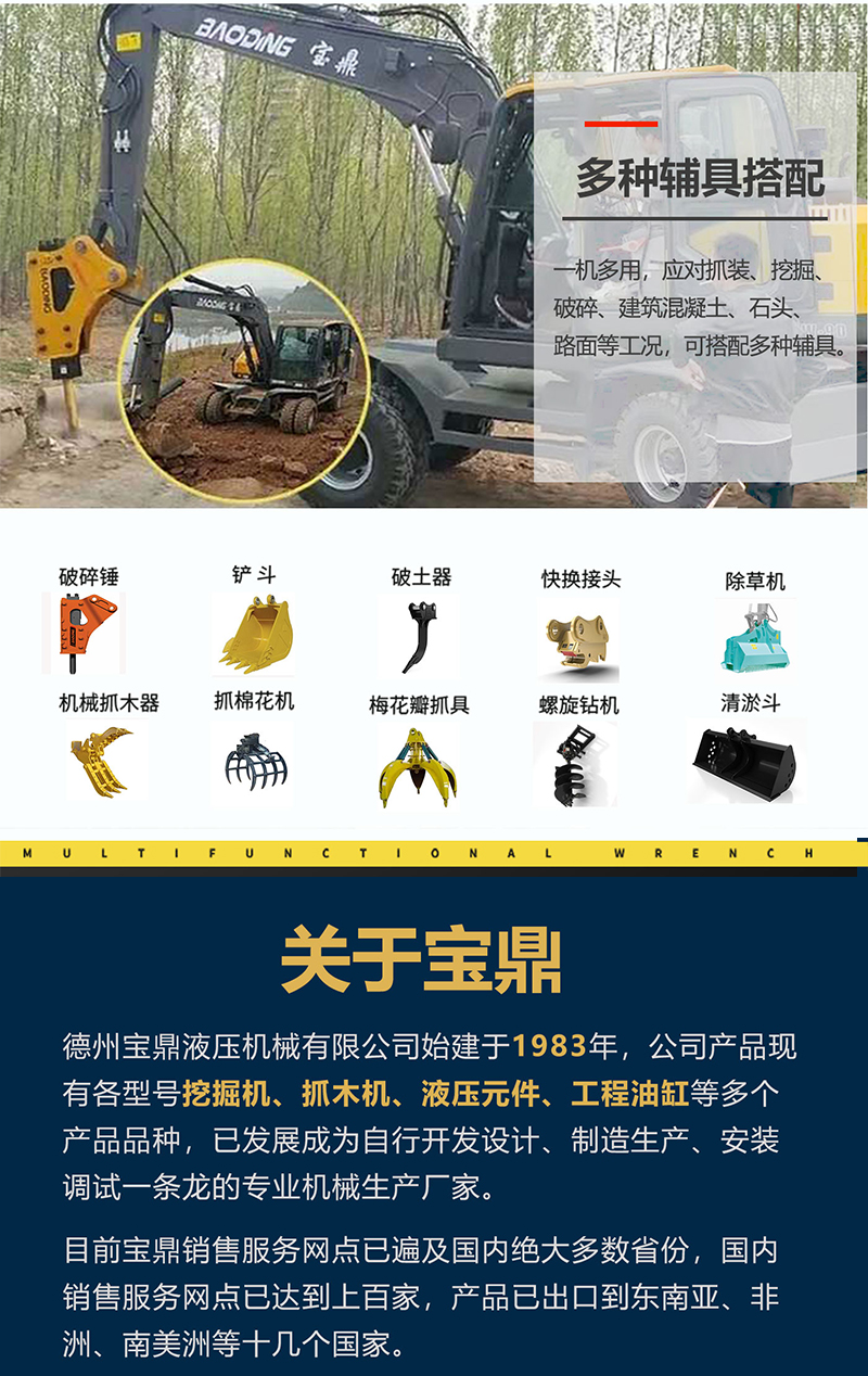 寶鼎BD110E輪式抓木機(jī)