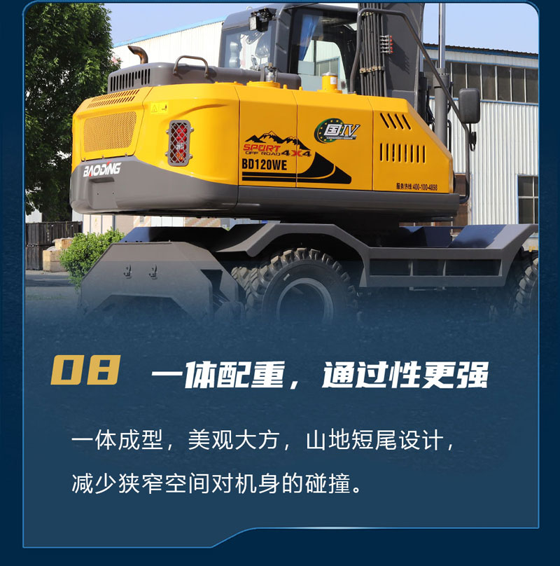 寶鼎BD120WE輪式抓木機
