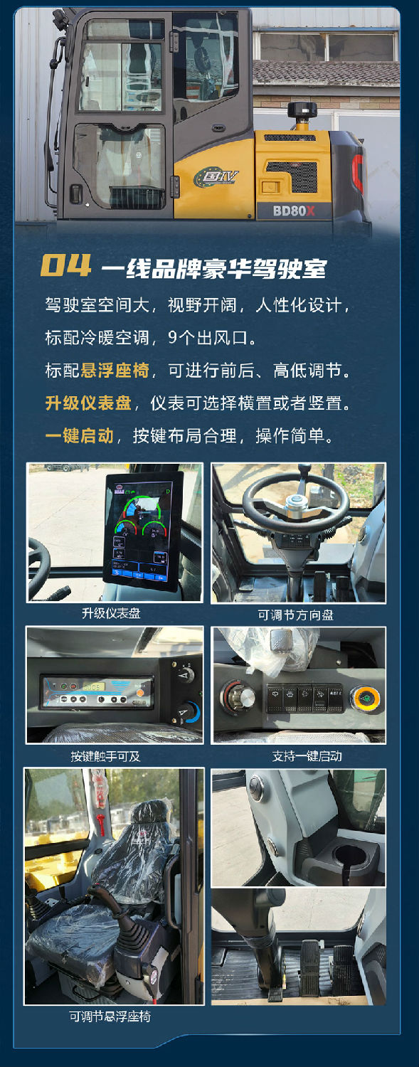 寶鼎BD80X輪式挖掘機
