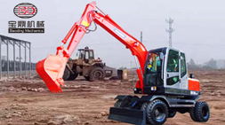 集性能與機(jī)動(dòng)于一身價(jià)格合理寶鼎新款輪式80-6挖掘機(jī)