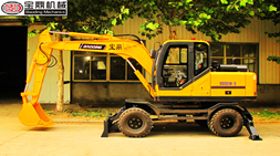 寶鼎BD95W-9多功能輪式挖掘機(jī)使用面廣符合當(dāng)下客戶(hù)使用